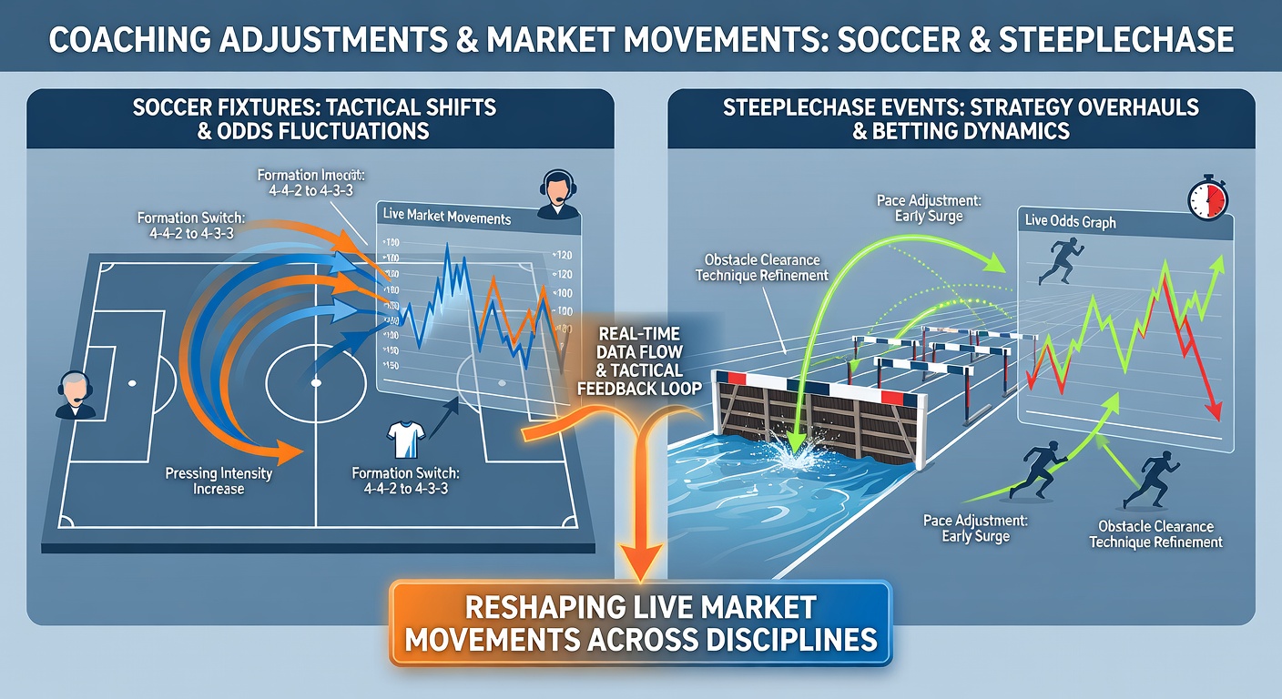 Tennis coach signaling adjustments from the sidelines during a critical rally with live odds overlays