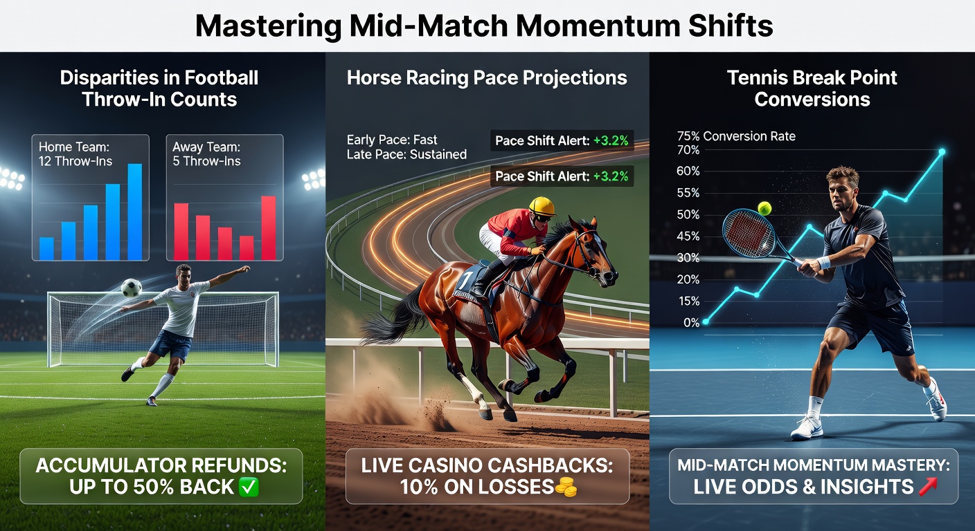 A football player launches a long throw-in during a tense mid-match moment, highlighting potential momentum shifts on the pitch
