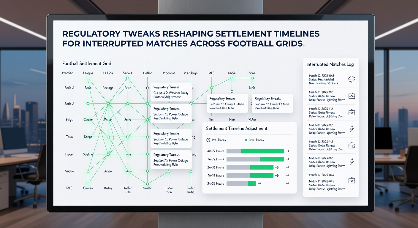 Adjustments to bet settlement processes following match interruptions in major sports