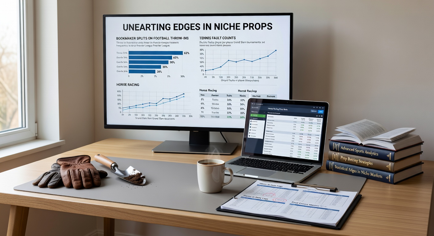Close-up of a tennis player double-faulting during a high-stakes match, with overlaid bookmaker odds splits for fault count props