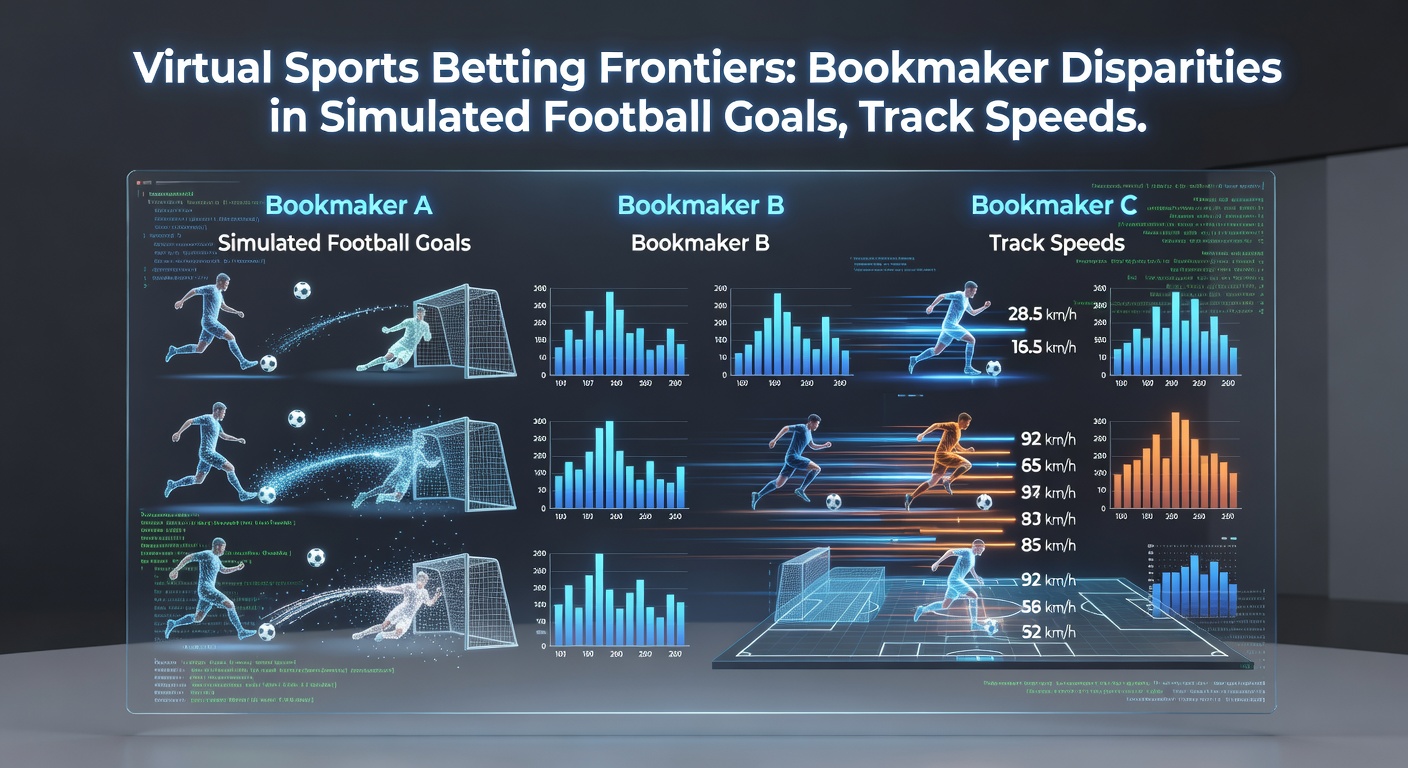 Split-screen image comparing odds interfaces from two bookmakers on a virtual greyhound race, highlighting track speed bet discrepancies